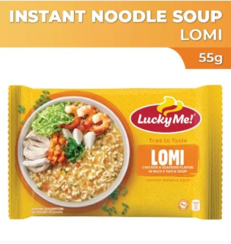 Lucky Me! Instant Noodle Soup Lomi Seafood and Vegetable Flavor 65g
