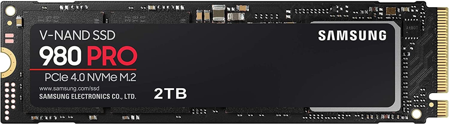 SAMSUNG 980 PRO SSD 2TB PCIe NVMe Gen 4 Gaming M.2 Internal Solid State Drive Memory Card, Maximum Speed, Thermal Control, MZ-V8P2T0B