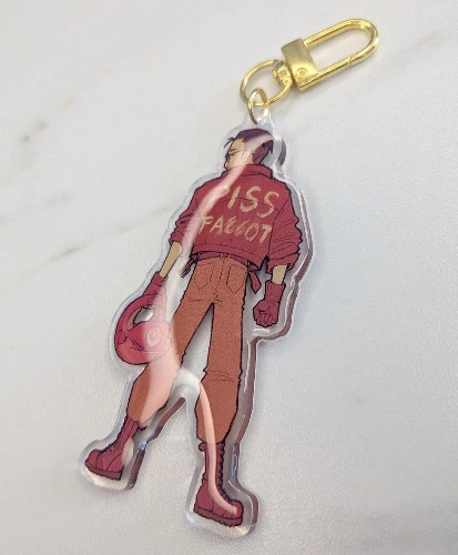 Disco Elysium Piss Jacket acrylic keychain 