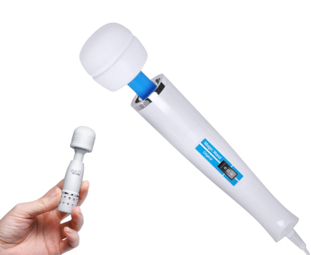 The Original Magic Wand with Free Wand Essentials Travel Massager, White