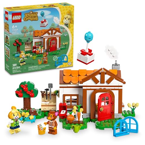 LEGO Animal Crossing Isabelle’s House Visit, Buildable Creative Toy for Kids, Includes Fauna and more Animal Crossing Toy Figures, Video Game Toy, Birthday Gift for Girls and Boys Ages 6 and Up, 77049 - Multicolor
