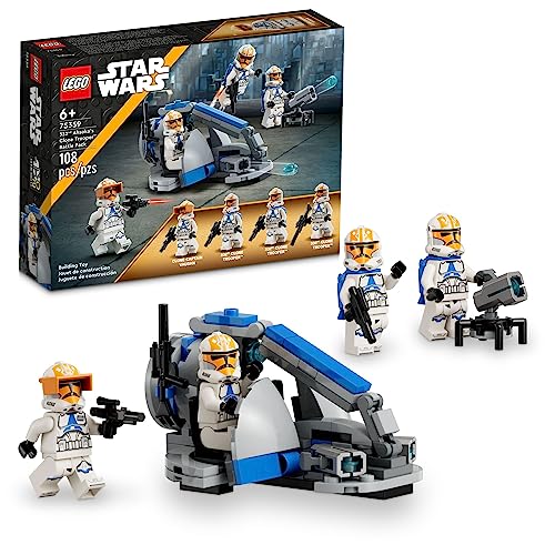 LEGO Star Wars 332nd Ahsoka’s Clone Trooper Battle Pack 75359 Building Toy Set with 4 Star Wars Figures Including Clone Captain Vaughn, Star Wars Toy for Kids Ages 6-8 or any Fan of The Clone Wars - No Color