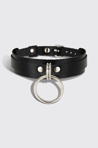 Leather choker v.1 - black