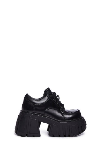 Secret Hallways Oxford Platforms | BLACK / US 7