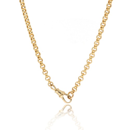 Large Belcher Chain with Dog Clip Clasp | 14K yellow gold / 20 inches