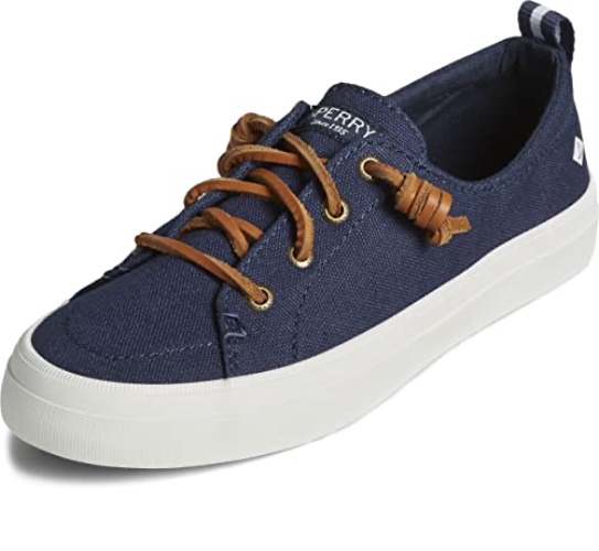 Sperry Crest Twin Gore Platform Canvas - 11 - Navy