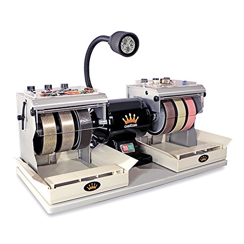 CabKing 6" Cabbing Machine - Lapidary Rock and Jewelry Gem Grinder Polisher - Model CABKING-6V3