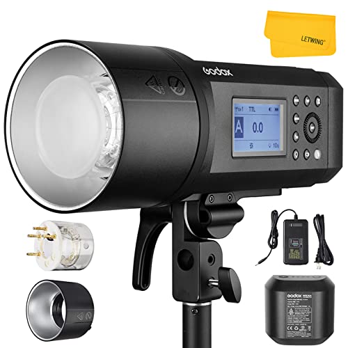 Godox AD600 Pro AD600Pro Outdoor Flash Strobe Light, 2.4G 600Ws TTL Studio Flash Monolight, Powerful Li-ion Battery 1/8000s HSS Speedlite, Compatible for Canon Nikon Sony FUJIFILM Olympus Panasonic