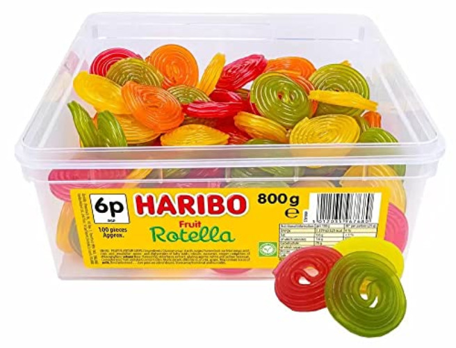 Haribo Rotella Sweets Tub