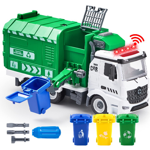 Jumbo Side-Dump Garbage Truck Toy Set