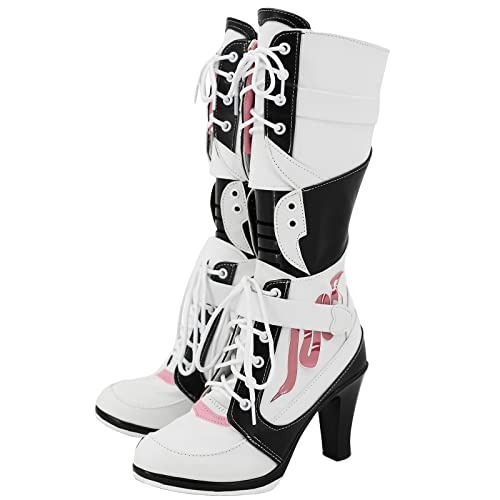 Game NIKKE：The Goddess of Victory Viper Cosplay Shoes Women High Heels Anime Viper Boots for Party Halloween - 10 - Female