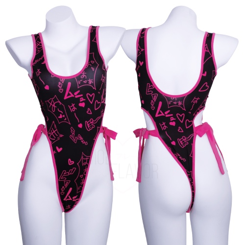 Manga Noises One Piece Swimsuit - Black / XS/S