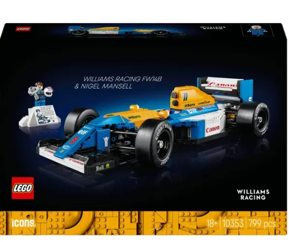 LEGO Icons 10353 Williams Racing FW14B og Nigel Mansell