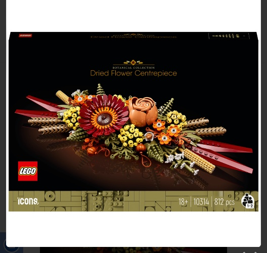 LEGO Icons 10314 Dekorasjon med tørkede blomster