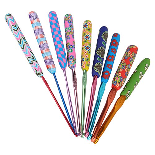 Coopay Warm Crochet Hooks for Grandmother, Art Aluminum Soft Grip Crochet Needles for Crocheting, Knitting Hook for Crochet Yarn Craft - Premium Knitting & Crochet Supplies - Fresh Flowers