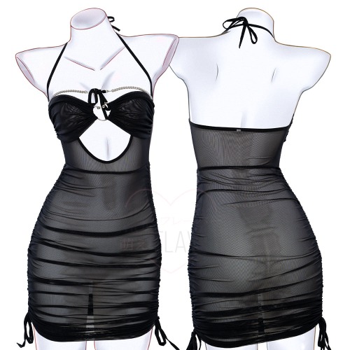 Sheer Devil Medic Dress - Black