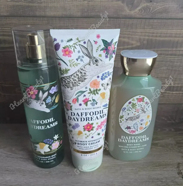 bath and body works daffodil daydreams shower gel body cream fine fragrance mist