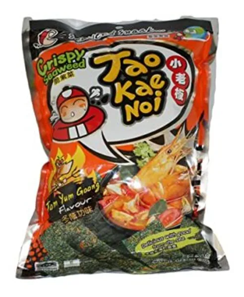 Tao Kae Noi Crispy Seaweed Tom Yum Spicy Flavor - 36 gms