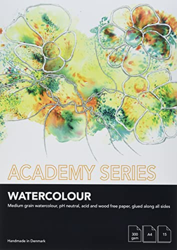 Academy Series Watercolour Paper A4 300gsm 15 Sheets - A4
