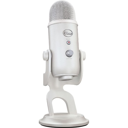 Logitech Blue Yeti Premium USB Gaming Microphone for Streaming, Blue VO!CE Software, PC, Podcast, Studio, Computer Mic, Exclusive Streamlabs Themes, Special Edition Finish - White Mist - White Mist Microphone