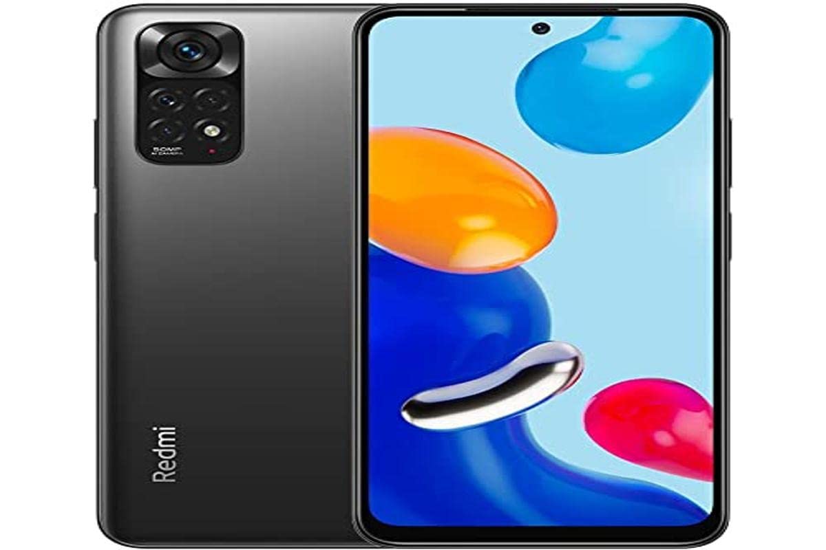 Xiaomi Redmi Note 11 4GB 128G Snapdragon® 680 Procesador,6.43" FHD+ AMOLED DotDisplay,(50MP+8MP+2MP+2MP) Quada Camare con NFC,Dual SIM + microSD Versión Global(Gris) - 4+128G - Gris