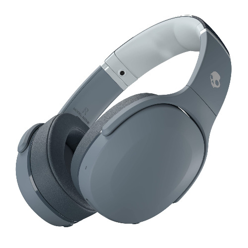 Cascos Inalámbricos Crusher Evo de Skullcandy con Micrófono, Bajos Sensoriales Ajustables, Carga Rápida y 40 Horas de Autonomía - Gris - Gris
