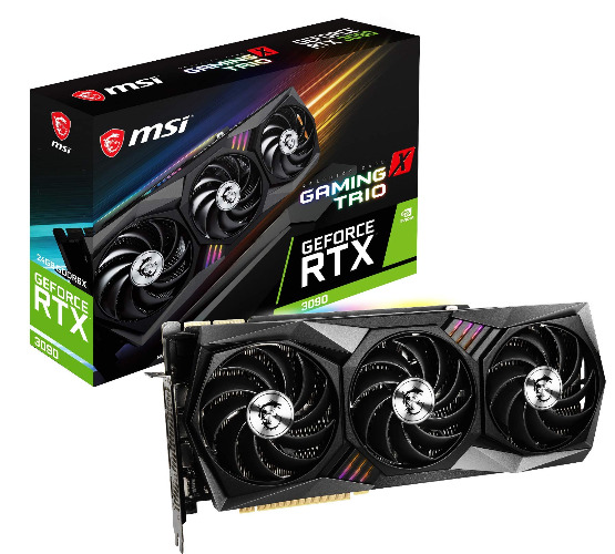 Msi Rtx 3090 Gaming X Trio 24G - Tarjeta Gráfica (24 Gb, Gddr6X, 384 Bit, 7680 X 4320 Pixeles, Pci Express Gen 4)