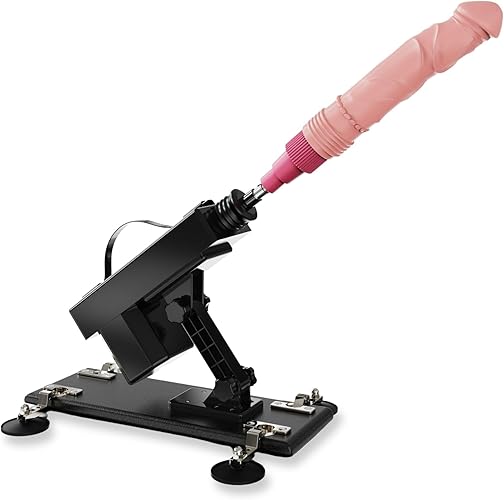 DA Discount Adult Sex Machine with 8" Dildo Attachment | Thrusting Dildo Machine with Adjustable Speeds for Enduring, Enhanced Masturbation | Versatile & Stable Operation Sex Toy for Men & Women - Black