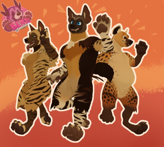 Bento's Hyena VR Chat Avatar