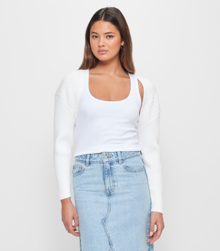 Long Sleeve Knit Shrug - Lily Loves