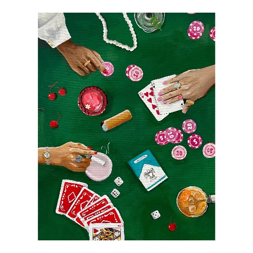 Women At The Poker Table - Print | 11 x 14 in