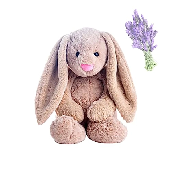 Lavender Scented - 4lbs Weighted Stuffed Animal for Anxiety Focus, 11.75 inch Cute Plush Relax Pillow Toy, for Adults, Kids, Boys and Girls by Touch Calm - (Rabbit) (Bunny)