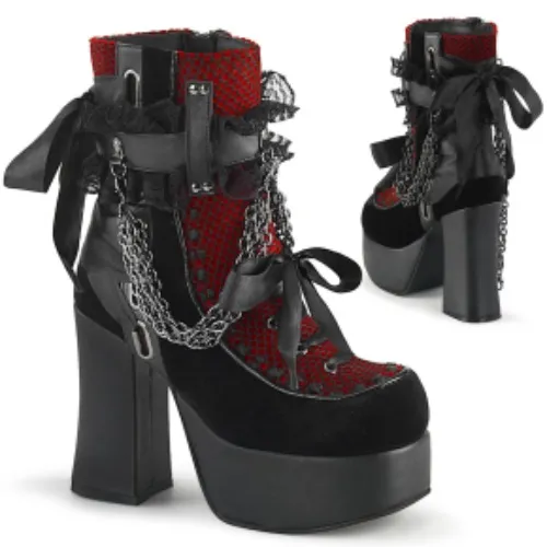 Red Goth heels