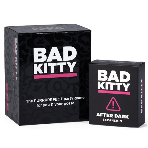 BAD KITTY Party Game + After Dark Expansion Set - The Ultimate Meme Game with Cats - The Cats Against Humans Card Game