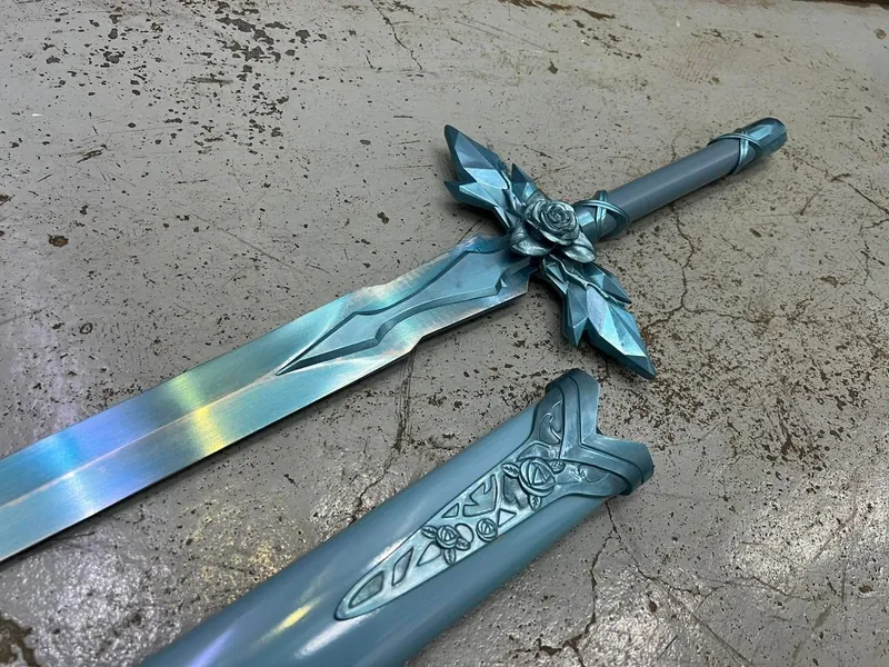 Limited Eugeo Blue Rose Sword Version 2.0 Eugio Blade cosplay metal weapon prop