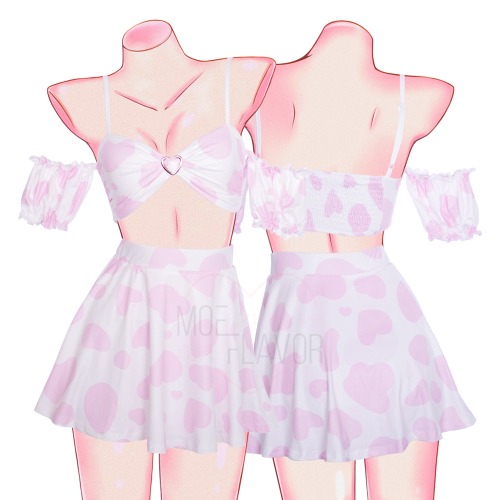 Soft Spring Cow Set - Pink / S/M