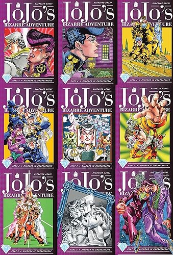 Jojos Bizarre Adventure Part 4 Diamond Is Unbreakable Vol 1-9 FULL Collection 9 Books Set