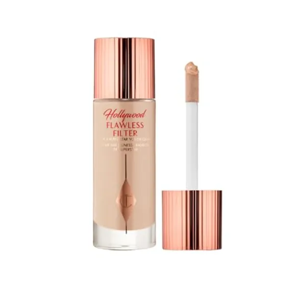 Charlotte Tilbury Hollywood Flawless Filter 30ml, Líquido, Brillante (4.5 Medium), porcelana, oro