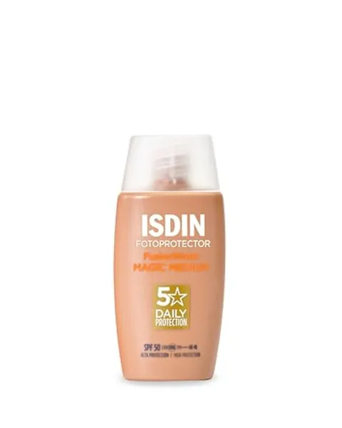ISDIN Fotoprotector Fusion Water Color Medium - Protector Solar Facial Uso Diario, Textura Ultraligera, SPF 50, 50 ml (Paquete de 1)