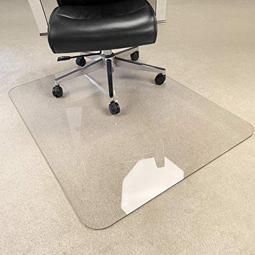 [Upgraded Version] Crystal Clear 1/5" Thick 47" x 35" Heavy Duty Hard Chair Mat, Can be Used on Carpet or Hard Floor - 35"x 47"x 1/5"(1Pack)