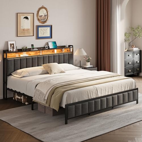 A King's Bed with Charging Station