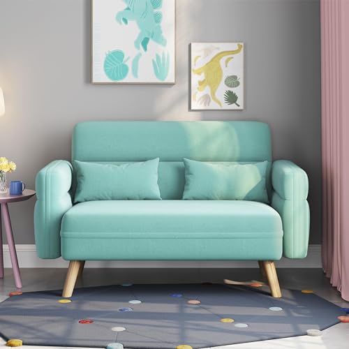 Small Modern Fabric Loveseat