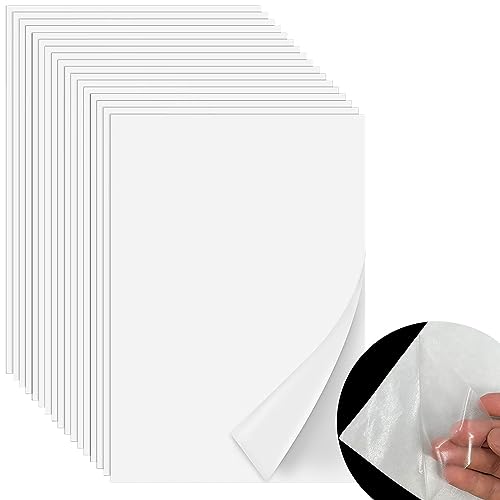 Iron On Adhesive Sheets 20PCS, Heavy Weight Double-Sided Heat Melt Fabric Glue Sheet, A4 Size Fusible Adhesive Sheets, Press-on Patch Iron On Tape, Fusible Interfacing For Sewing, Heat And Bond