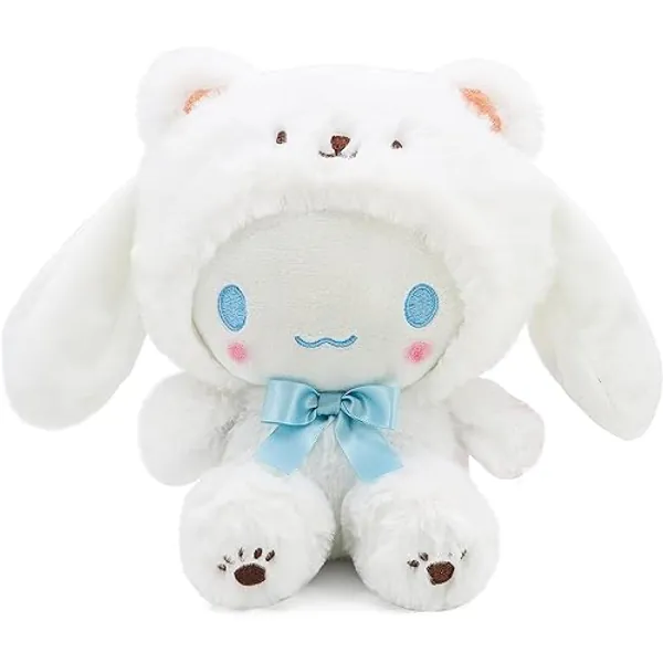 Ykecfpry Kawaii Cartoon White Bear Cross-Dressing Series Plush,Soft Plush Doll Cute Soft Toys, Plush Pillow Stuffed Animals Toy Birthday Gifts for Girls Kids ((White Bear-8in)