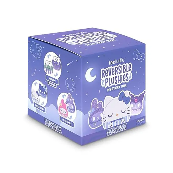 TeeTurtle Sanrio Hello Kitty and Friends 3" Reversible Plush Mystery Box - Celestial - Cute Kawaii Surprise Soft Stuffed Animal