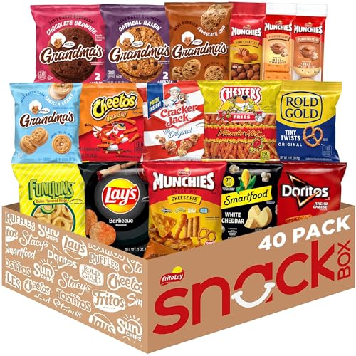 Frito-Lay Ultimate Snack Care Package, Variety Assortment of Chips, Cookies, Crackers & More, (Pack of 40) - Ultimate Snack Pack