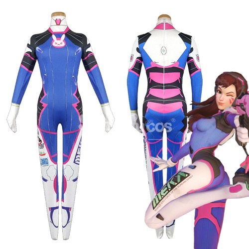 【In Stock】Game Overwatch D.VA Cosplay Bodysuit Classic Dva Cosplay Suit - L