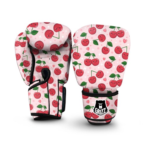 Cherry Print Pattern Boxing Gloves | 4oz