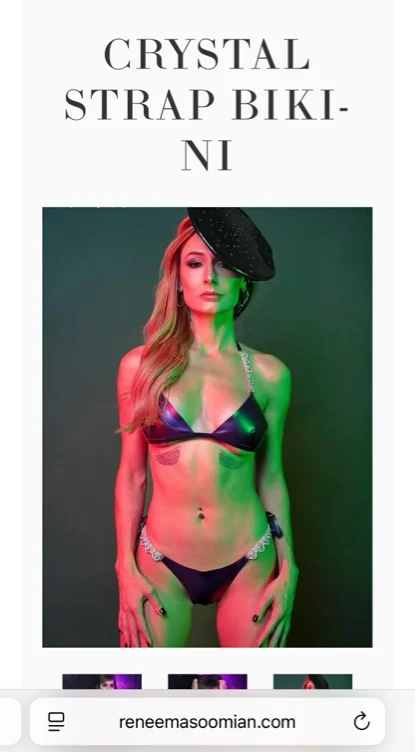 Crystal Strap Bikini — Reneé Masoomian