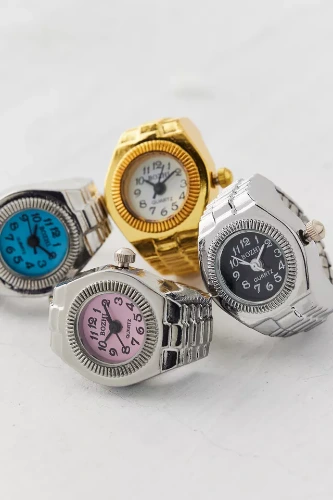 Fred Round Metal Watch Ring